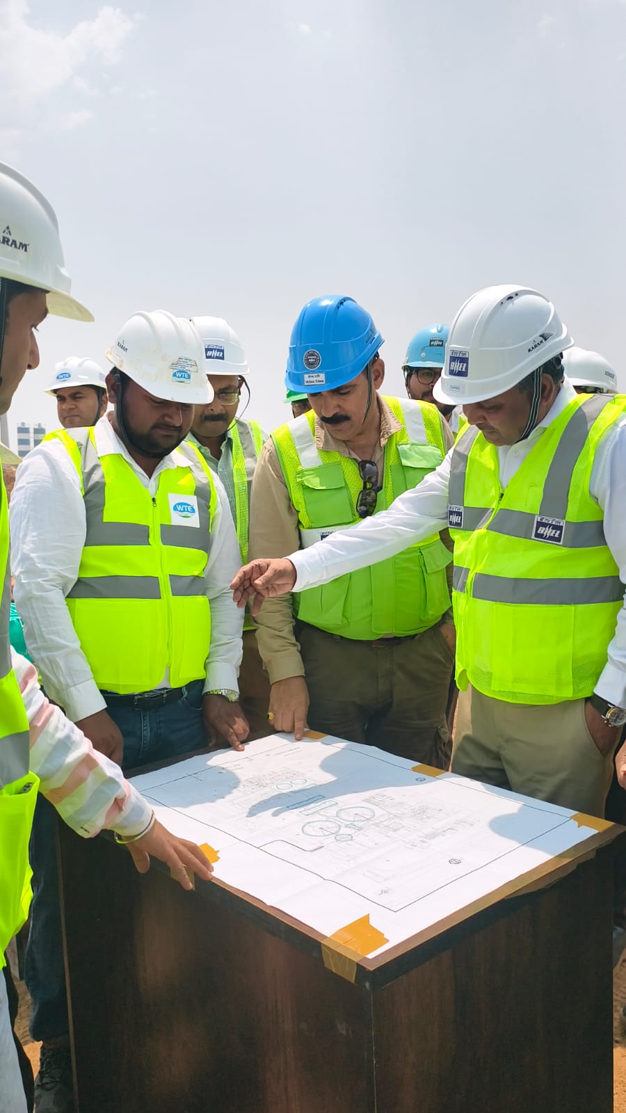 WTE engineering team working on water treatment project planning
