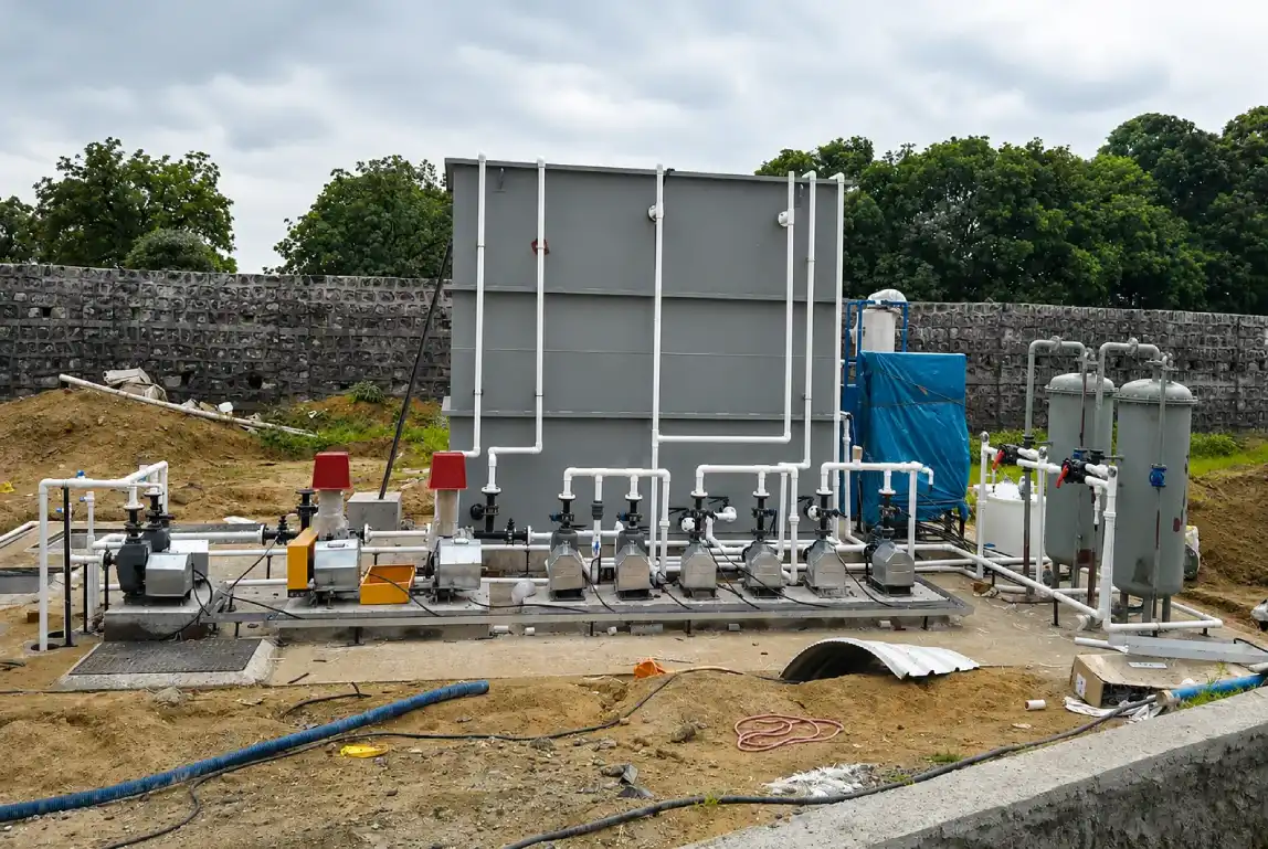 Commissioned treated water reuse system